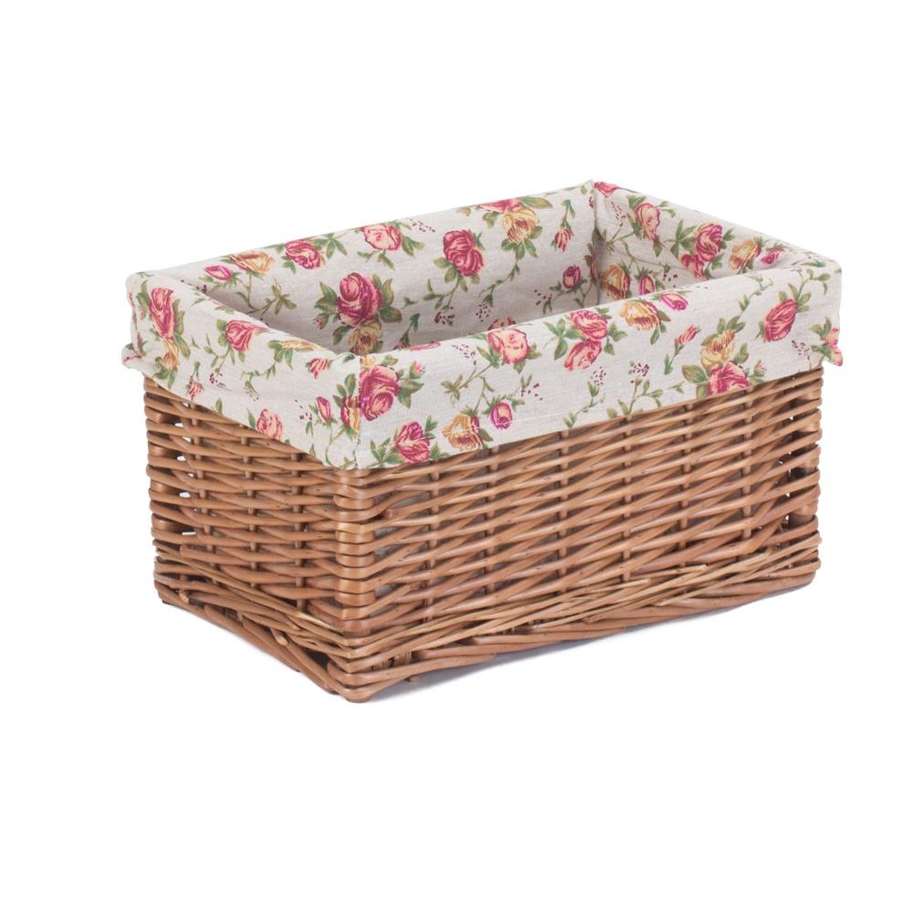 Double Steamed Garden Rose Willow Storage Baskets