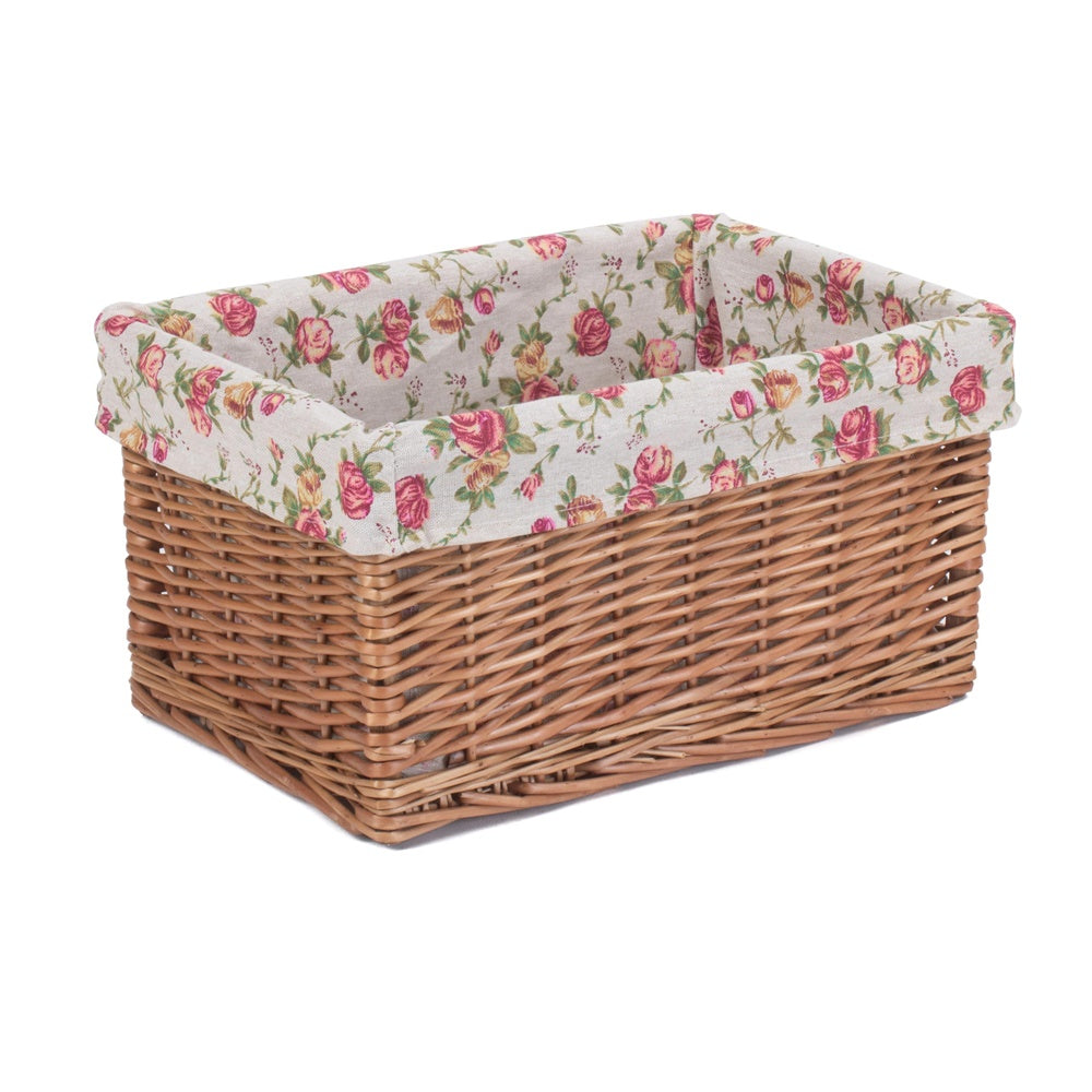 Double Steamed Garden Rose Willow Storage Baskets