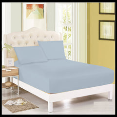 Plain Dyed Fitted Sheet Single Double King Super King