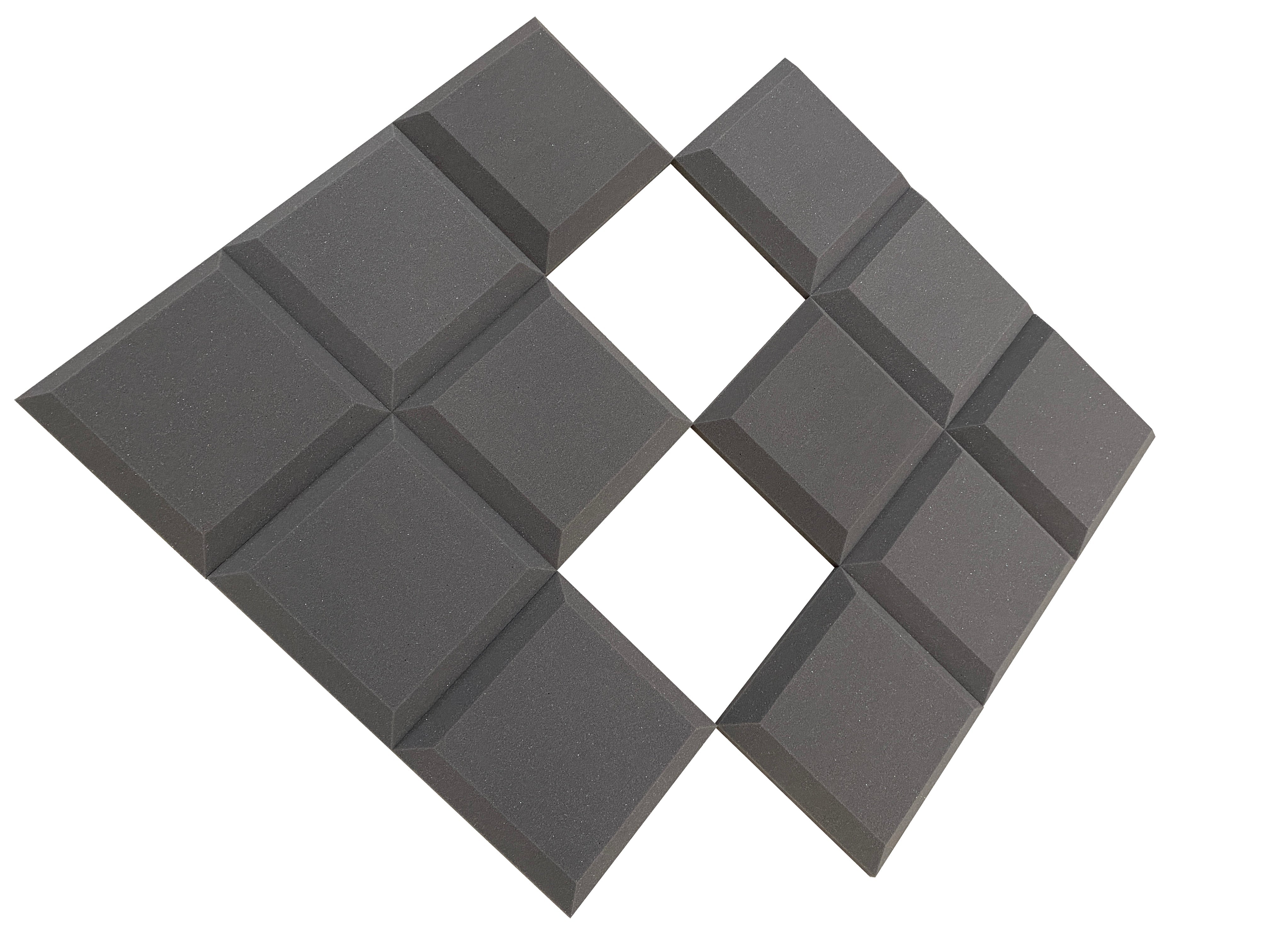 Tegular 12" Acoustic Studio Foam Tile Pack