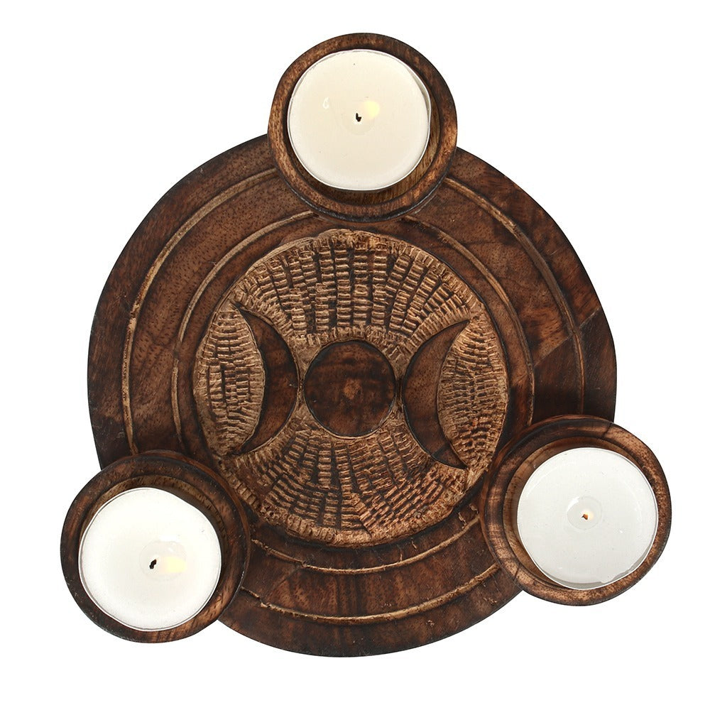 Triple Moon Tealight Candle Holder (Online Only)