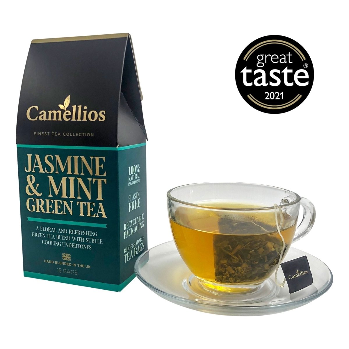 Specialty Tea Selection, 3 Classic Teas, Camellios (3 Pack, 15 Tea Bags Each)