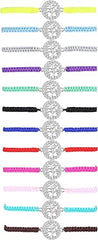 ADRAMATA 12Pcs Friendship Bracelet Infinity Tree of Life Bracelets Matching Braided Colorful Bracelets Set Adjustable Stackable Handmade Bracelets for Women Girls - Bracelets - British D'sire