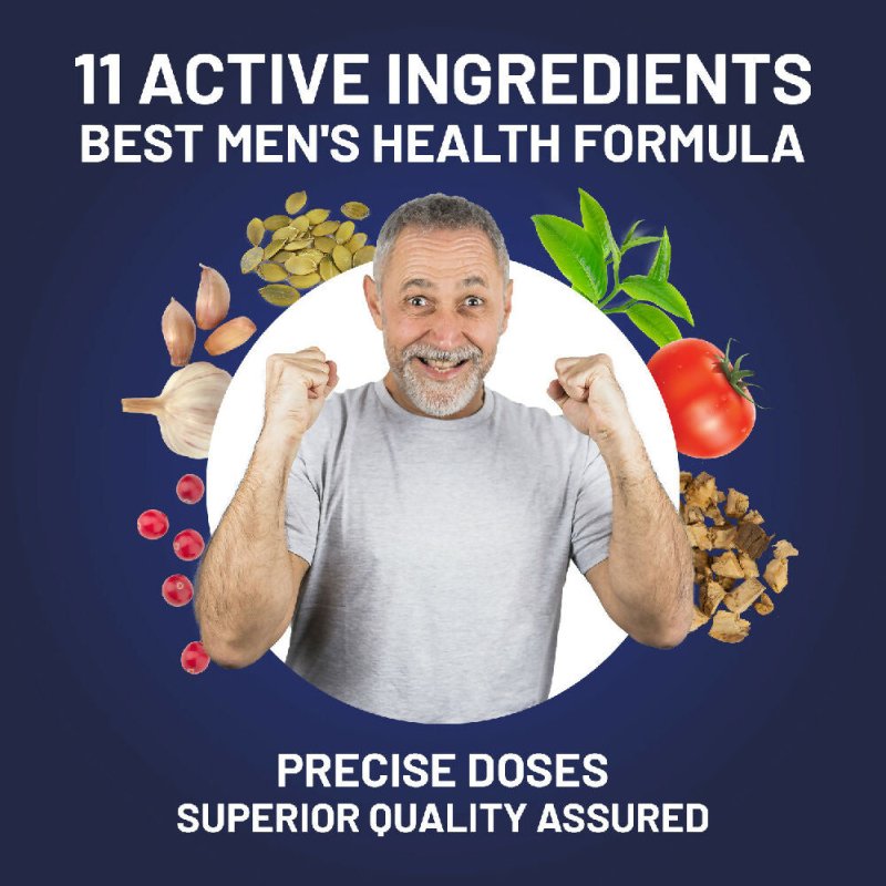 Advanced Prostwell Plus 60 vegan capsules Added Beta Sitosterol, Pumpkin Seed, Nettle Root, Lycopene and 7 other Ingredients - Prostate Supplements for Men - Men Health Supplements by Prowise - Supplement - British D'sire