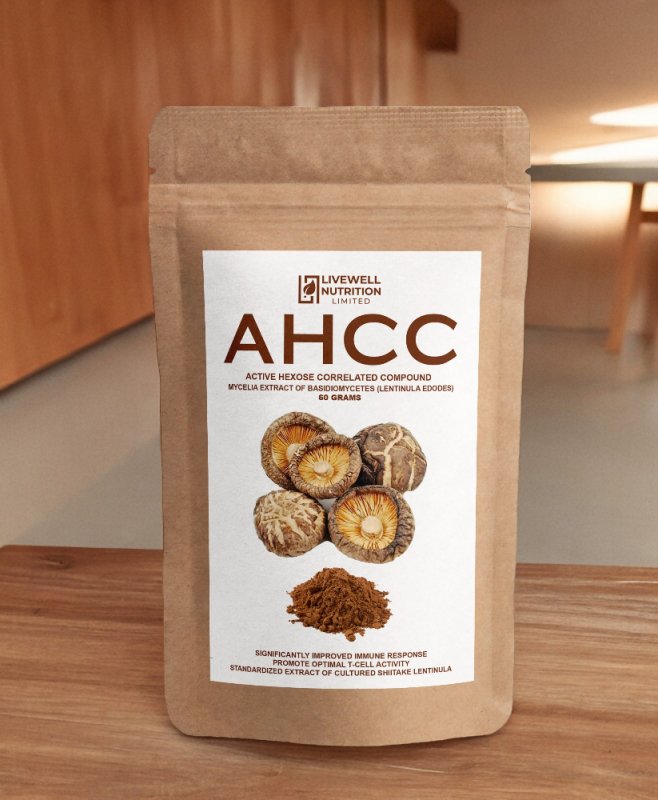 AHCC Active Hexose Potent Correlated Compound, Food Supplement Derived from Shitake Mushroom, Enhance Immune Function 1 Packet@60g - Super - Food - British D'sire