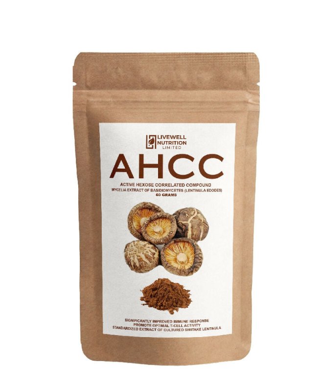 AHCC Active Hexose Potent Correlated Compound, Food Supplement Derived from Shitake Mushroom, Enhance Immune Function 1 Packet@60g - Super - Food - British D'sire