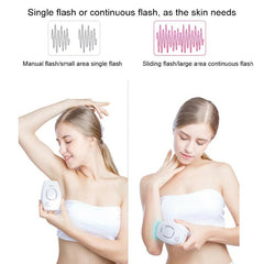 Aimanfun 100000 Flash Professional IPL Epilator Laser Hair Removal Women Painless Threading Hair Remover Machine(UK Plug) - Hair Removal - British D'sire