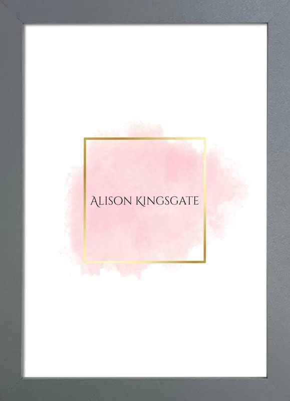 Alison Kingsgate Sleek White 40x30cm Frame With Clear Perspex Sheet and Wall Hanging Hooks - 40cm x 30cm White Photo Frame - Handmade Frames In Multiple Colors & Sizes - Picture Frame - British D'sire