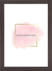 Alison Kingsgate Sleek White 40x30cm Frame With Clear Perspex Sheet and Wall Hanging Hooks - 40cm x 30cm White Photo Frame - Handmade Frames In Multiple Colors & Sizes - Picture Frame - British D'sire