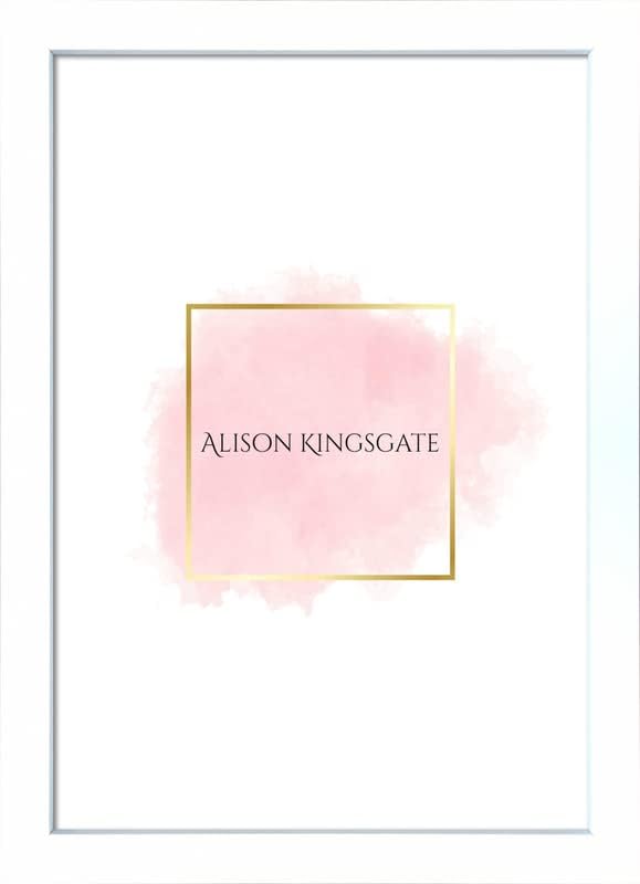 Alison Kingsgate Sleek White 40x30cm Frame With Clear Perspex Sheet and Wall Hanging Hooks - 40cm x 30cm White Photo Frame - Handmade Frames In Multiple Colors & Sizes - Picture Frame - British D'sire