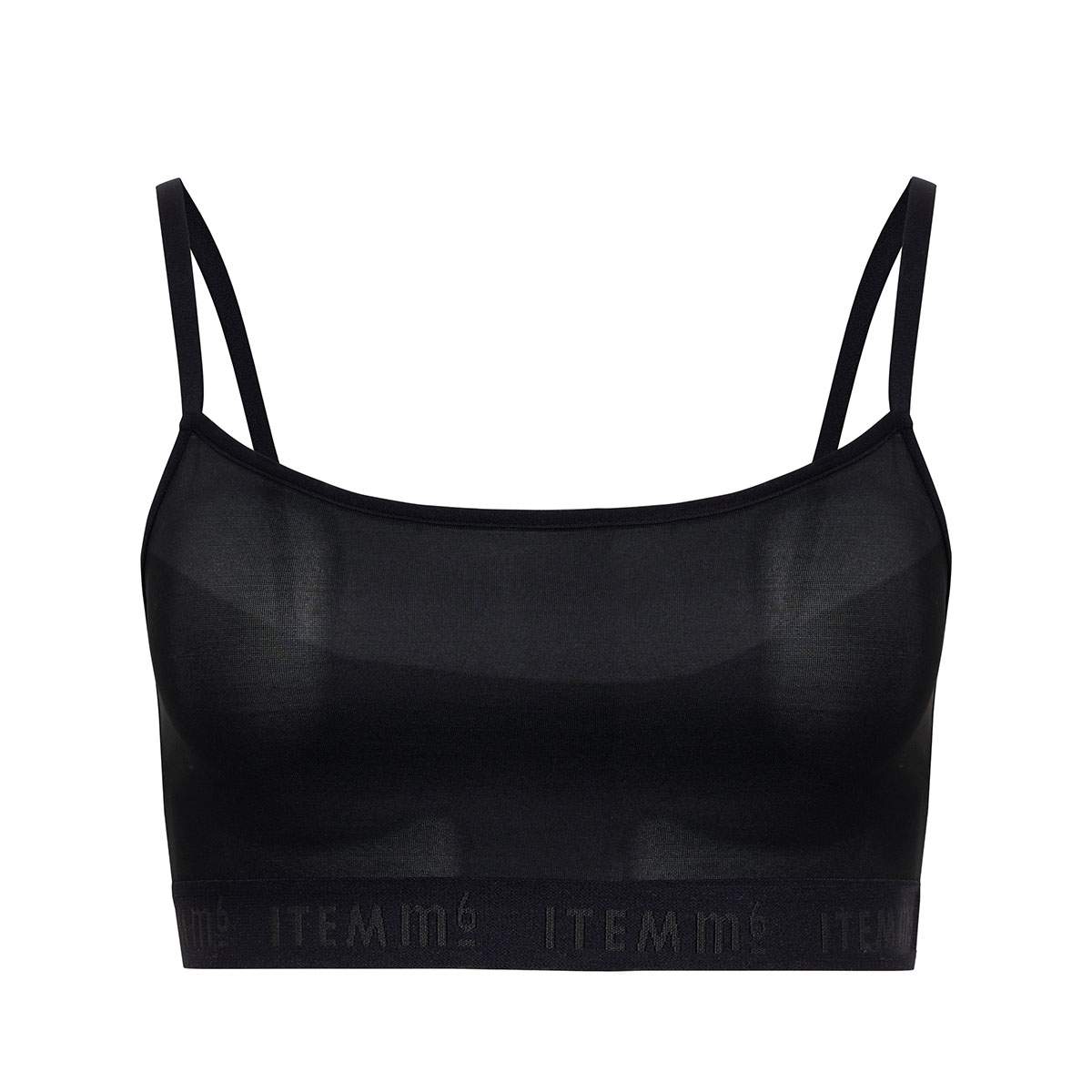 Supportive Power Mesh Bralette Black