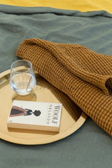 Amber waffle linen towel - Linen waffle towels - British D'sire