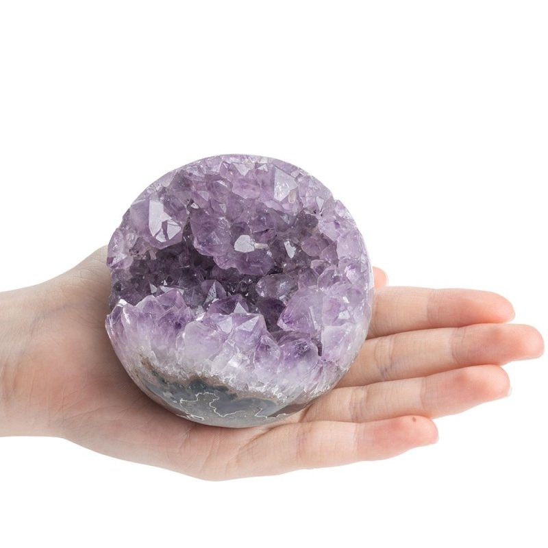 Amethyst Geode Sphere 70-80mm B Grade - British D'sire