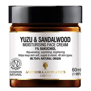 Amphora Aromatics Yuzu & Sandalwood Moisturising Face Cream with Bakuchiol 60ml - Face Cream - British D'sire