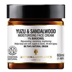 Amphora Aromatics Yuzu & Sandalwood Moisturising Face Cream with Bakuchiol 60ml - Face Cream - British D'sire