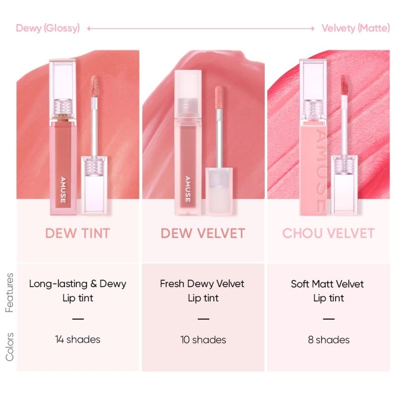 AMUSE Dew Tint 01 La Vie En Coral 4g - Lip Tint - British D'sire