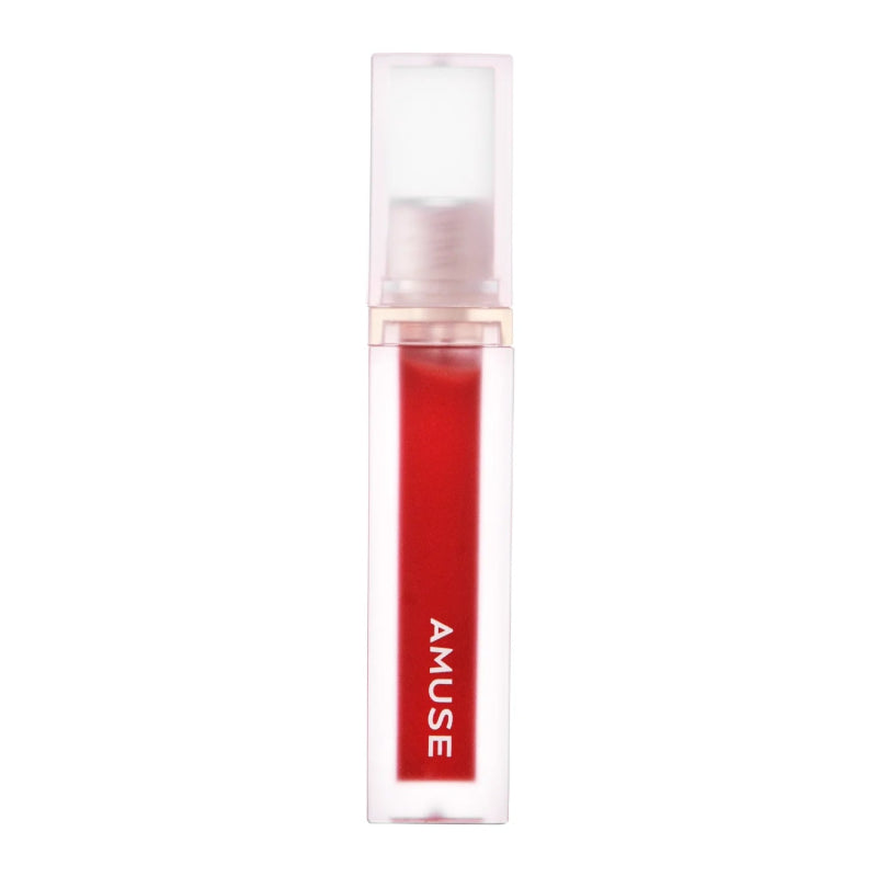 AMUSE Dew Velvet Semi Matt Fresh Dewy Velvet Texture Korean Makeup Transfer - proof Non - sticky Lipstick glossy Vegan 06 Lively Rose (Salmon Rose) 4g - Lip Tint - British D'sire
