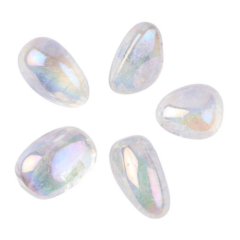 Angel Aura Quartz Tumblestone Large 3-4cm - British D'sire