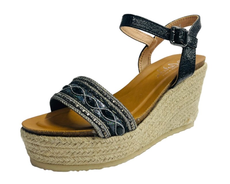 Ankle Strap Espadrilles Wedge Platform Sandals - Sandals - British D'sire