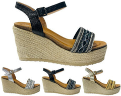 Ankle Strap Espadrilles Wedge Platform Sandals - Sandals - British D'sire