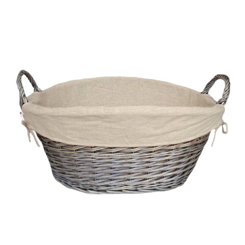 Antique Wash Finish Wash Basket - Laundry Baskets - British D'sire