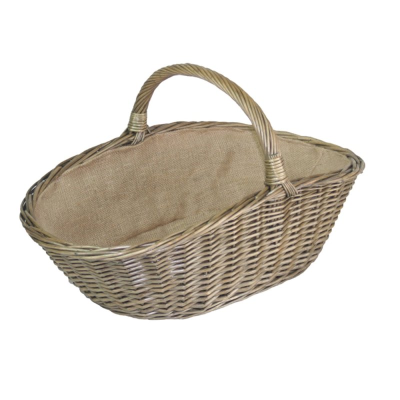 Antique Wash Harvesting Wicker Basket - Trugs - British D'sire