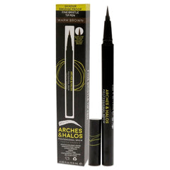 Arches and Halos - Fine Bristle Tip Pen - Warm Brown for Women - 0.02 oz Eyebrow Pen - Eyebrow Pen - British D'sire