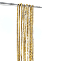 AU750 Real gold jewelry square wheat wholesale 18K solid gold italy chain necklace - Necklace - British D'sire