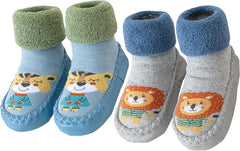 Baby Girl Boy Anti Slip Soft Slippers Socks Newborn Warm First Walking Shoes - British D'sire