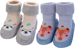 Baby Girl Boy Anti Slip Soft Slippers Socks Newborn Warm First Walking Shoes - British D'sire