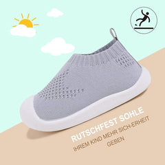 Baby Walkers Infant Sneakers Boys Girls Mesh Breathable Lightweight Non - Slip Toddler Casual Shoes Cotton Flying Woven Fabric Mesh Breathable Lightweight Trainers Indoor Outdoor - British D'sire