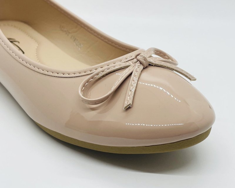 Ballerina Slip On Flat Bow Shoes - Shoes - British D'sire