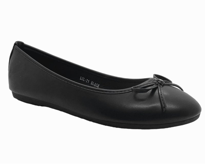 Ballerina Slip On Flat Bow Shoes - Shoes - British D'sire