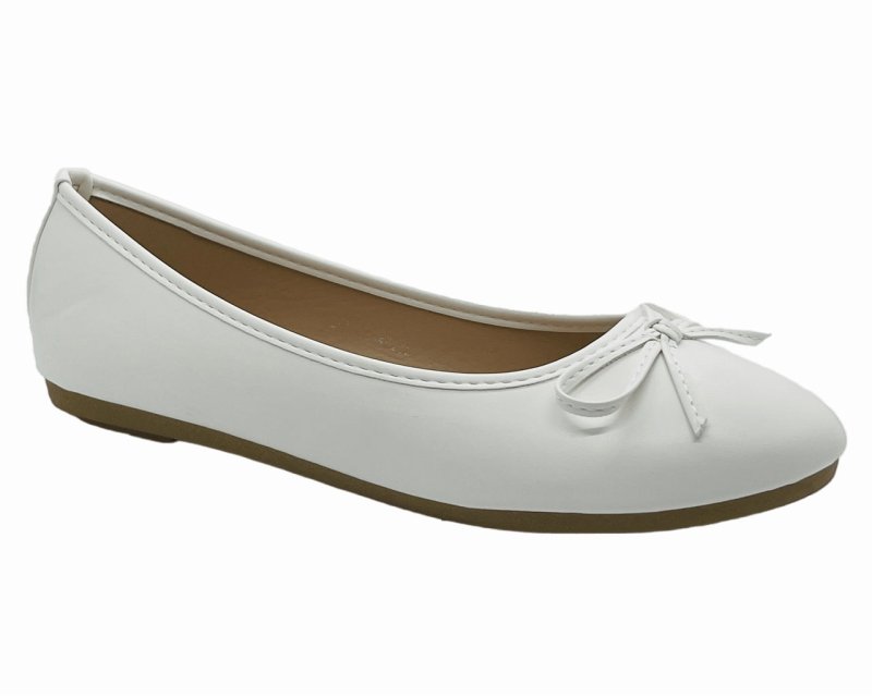 Ballerina Slip On Flat Bow Shoes - Shoes - British D'sire