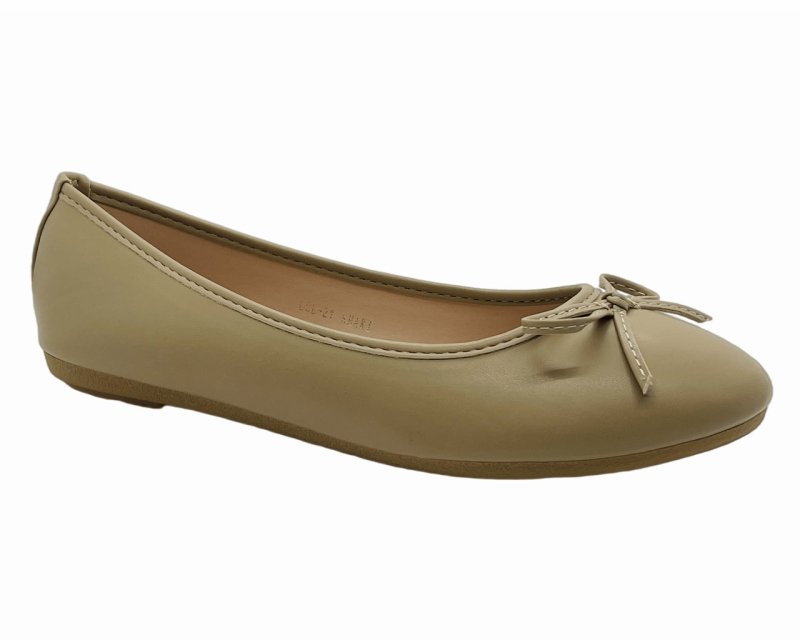 Ballerina Slip On Flat Bow Shoes - Shoes - British D'sire