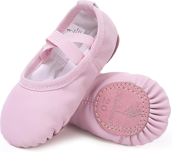 Ballet Shoes Leather Ballet Flats Split Sole Dance Slippers for Girls Toddlers Women - Kids shoe - British D'sire