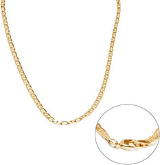 Barzel 18K Gold Plated Mariner Chain Necklace for Women, Flat Marina 18K Gold Plated Necklace - Necklaces - British D'sire