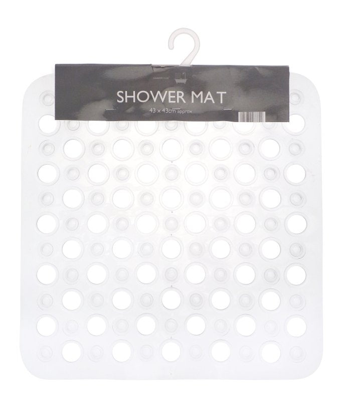 Bath Shower Mat Non - Slip PVC Bathroom Rubber Mats Anti Slip Suction 43 cm x 43 cm - British D'sire