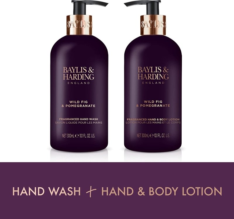 Baylis & Harding Limited Edition Wild Fig & Pomegranate Luxury Hand Care Gift Set - Vegan Friendly - Hand Care - British D'sire