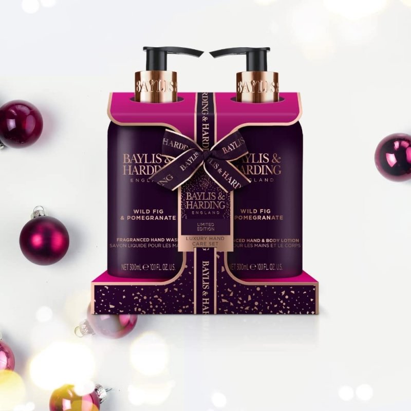 Baylis & Harding Limited Edition Wild Fig & Pomegranate Luxury Hand Care Gift Set - Vegan Friendly - Hand Care - British D'sire