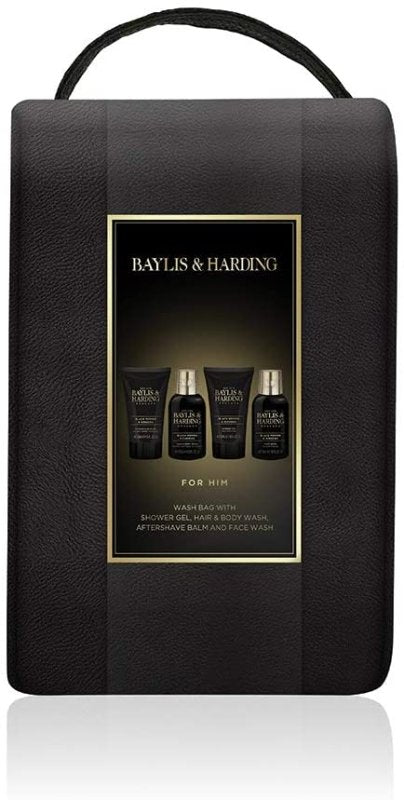 Baylis & Harding Men's Black Pepper & Ginseng Wash Bag - Bath & Body Gift Sets - British D'sire