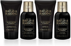 Baylis & Harding Men's Black Pepper & Ginseng Wash Bag - Bath & Body Gift Sets - British D'sire