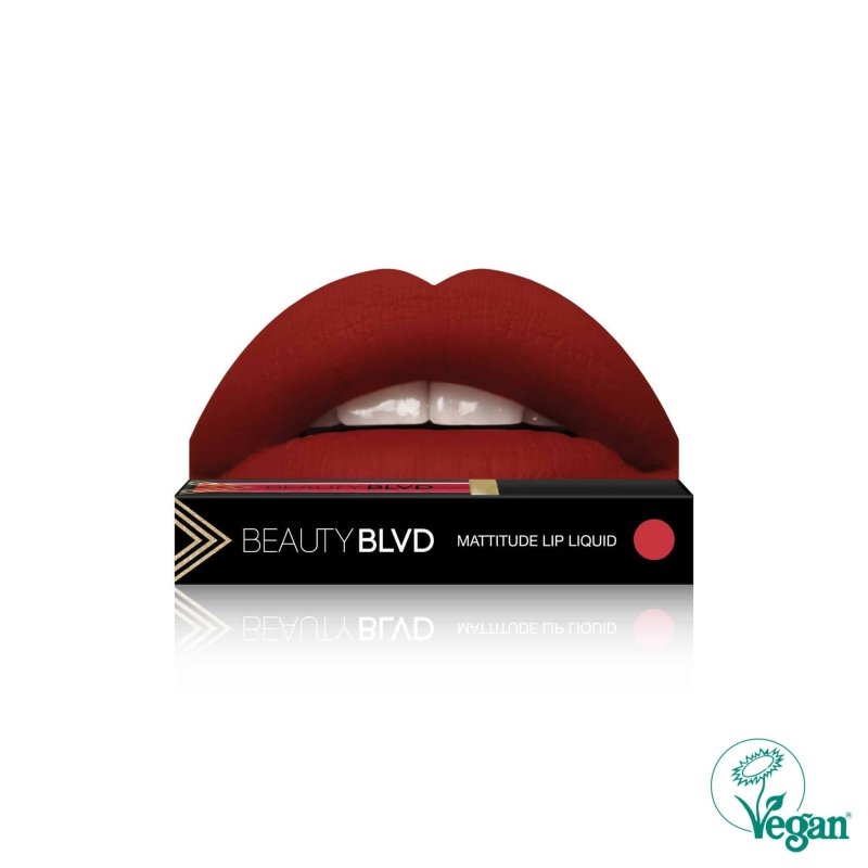 Beauty BLVD Mattitude Lip Liquid – Damn Fine - Lipstick - British D'sire