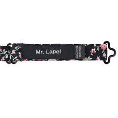 Black Floral Bow Tie - All Products - British D'sire