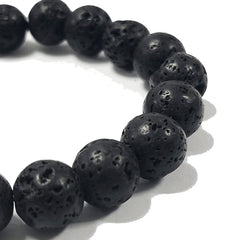 Black Lava Bracelet 10mm Protection Bracelet - British D'sire