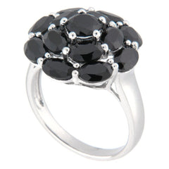 Black Stone & Black Spinel Rings | Rhodium - Plated Sterling Silver Cocktail Designs | Gift Combo Bundles for Mom, Wife & Sister by Pearlz Gallery - Fine Rings - British D'sire