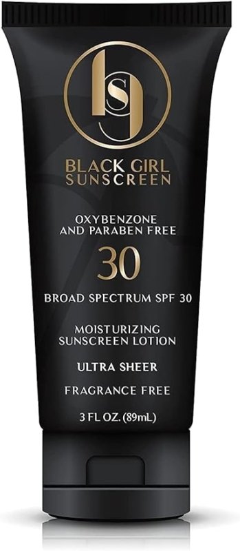 BlackGirlSunscreen SPF 30 Sunscreen with Natural Ingredients and Formulated for Women of Color,No Synthetic Fragrance and Cruelty Free - 3 FL OZ, White - British D'sire