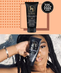 BlackGirlSunscreen SPF 30 Sunscreen with Natural Ingredients and Formulated for Women of Color,No Synthetic Fragrance and Cruelty Free - 3 FL OZ, White - British D'sire