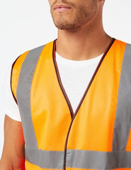 Blackrock Yellow & Orange Hi Vis Vests, High Vis Vests, Hi Vis Jackets, Rail Orange, High Visibility, Safety, Reflective, Hivisible PPE, Hi Viz, Security, Workwear, Mens Womens Sizes Small - 6XL - Safety Vests - British D'sire