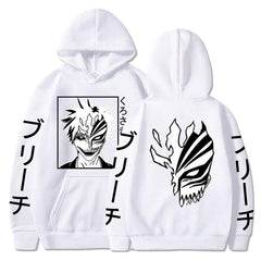 Bleach Kurosaki Ichigo Anime Harajuku Hoodies Gothic Cartoon Manga Mask Boy Graphic Men Women Winter Long Sleeves Sweatshirts - Mens Hoodies & Sweatshirts - British D'sire